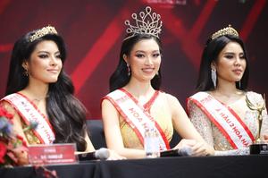 Hoa hậu Kỳ Duyên lên tiếng trước nghi vấn bỏ về ở họp báo cùng top 3 Hoa hậu Thể Thao Việt Nam 2022
