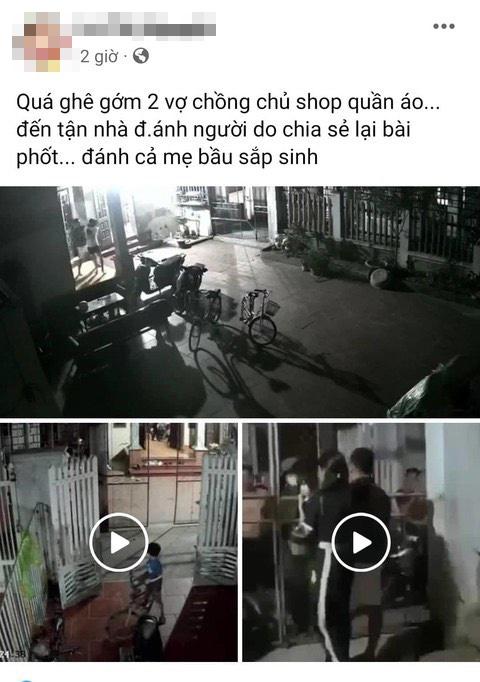 Chia sẻ lại bài “bóc phốt”, cô gái và bà bầu bị chủ shop quần áo đến tận nhà hành hung